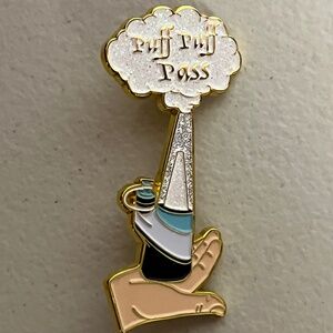 Puff Puff Pass Glitter Smoke Pin 420 Hat Pins Streetwear Hats Caps Hatpin